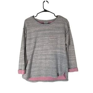 Columbia Heathered Lilac Purple Long Sleeve Pullover Sweatshirt Women Sz M